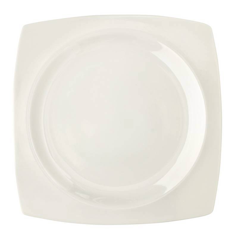 Cryspo Trio Πιάτο Ρηχό Πορσελάνης 27x27εκ 'Quadro Off W